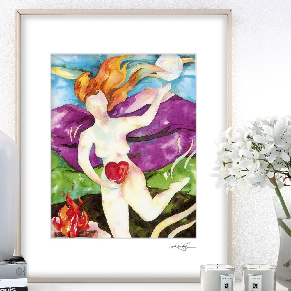 Goddess Art print In 11 x 14 Mat